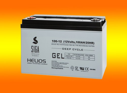Blei Gel Batterie 12V 100Ah Helios Solar Batterie