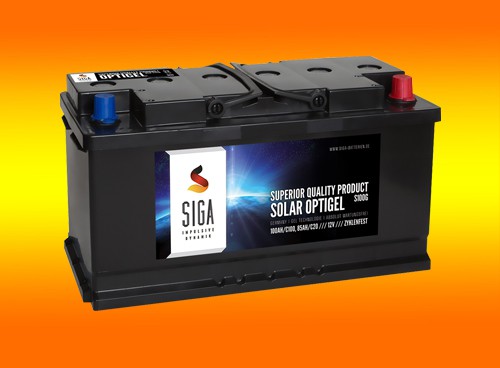 100 Ah Blei Gel 12 Volt Solarbatterie Solarakku für Photovoltaik-BASI100OPT