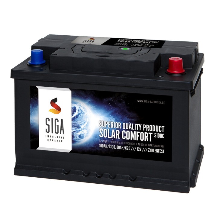 100 Ah Calcium 12 Volt Solarbatterie Solarakku für Photovoltaik (0% MwSt.*)
