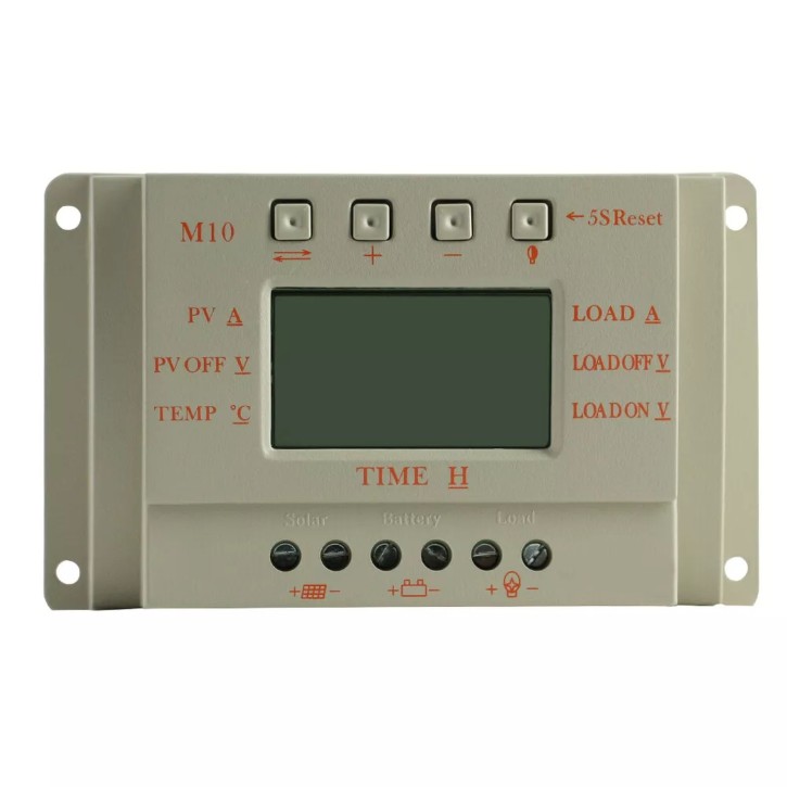 10A MPPT LCD Solar Laderegler (0% MwSt.*) Photovoltaik 12V / 24V