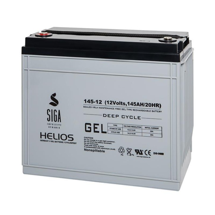 Blei Gel Batterie 12V 145Ah Helios Solar Batterie