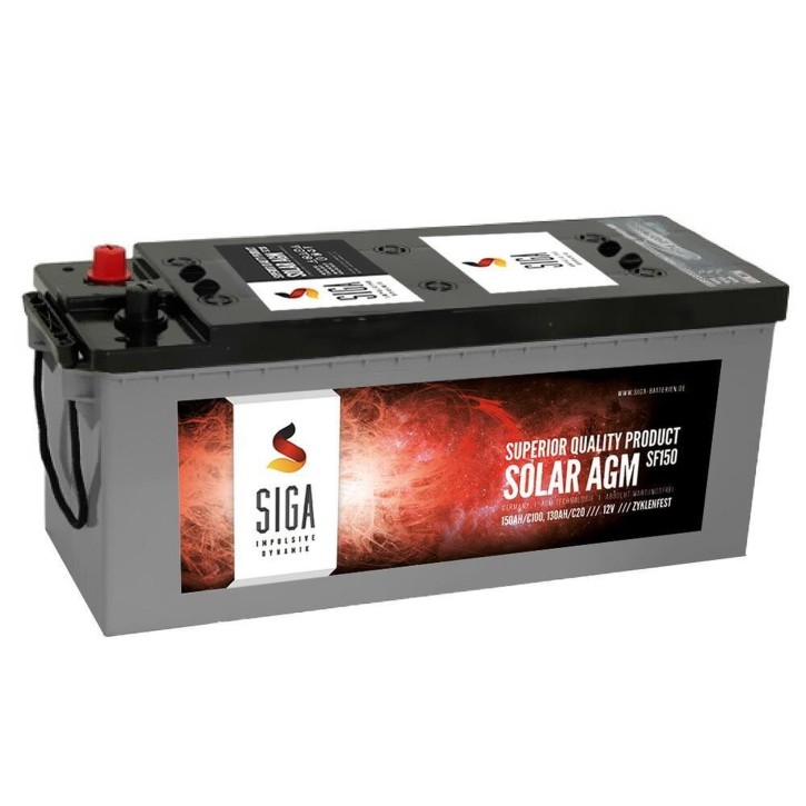 150 Ah AGM 12 Volt Solarbatterie Solarakku für Photovoltaik