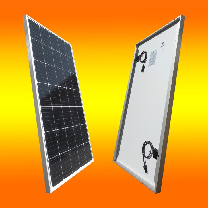 1 x Solarmodul 12V 150Watt Monokristallin Solarpanel 19% MwSt.