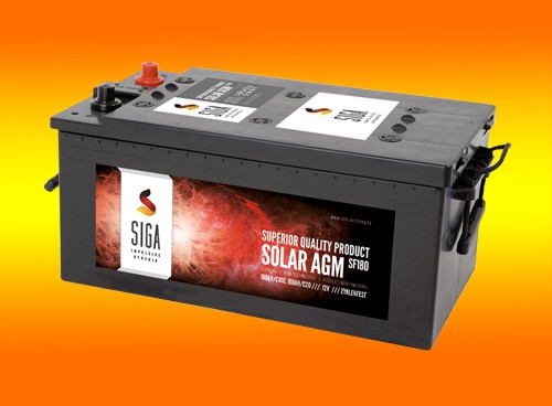 180Ah AGM Solarbatterie AKKU für Photovoltaik, Insel oder Solar Anlagen