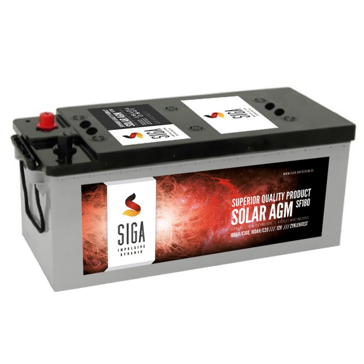 180 Ah AGM 12 Volt Solarbatterie Solarakku für Photovoltaik