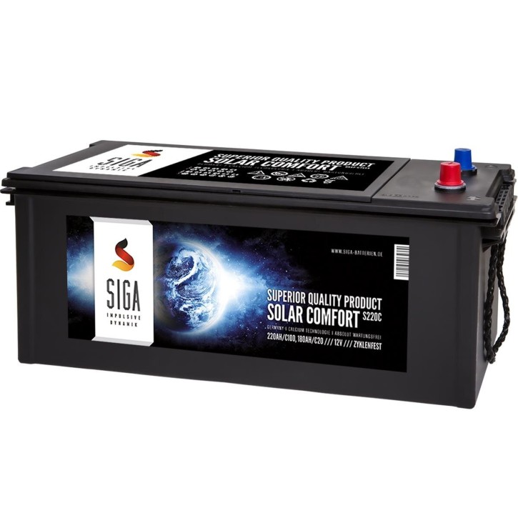 220 Ah Calcium 12 Volt Solarbatterie Solarakku für Photovoltaik (0% MwSt.*)