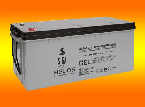 Blei Gel Batterie 12V 230Ah Helios Solar Batterie