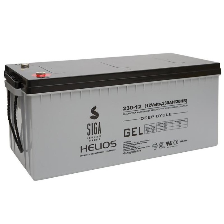 Blei Gel Batterie 12V 230Ah Helios Solar Batterie