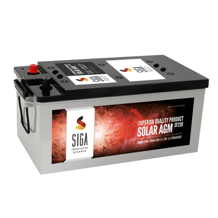230 Ah AGM 12 Volt Solarbatterie Solarakku für Photovoltaik
