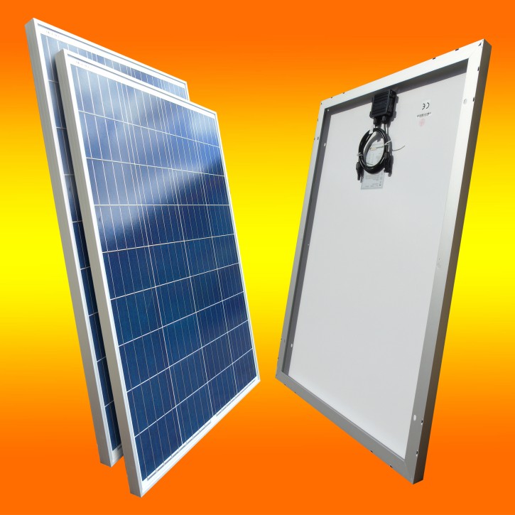 20 Stück Solarmodule 100Watt Polikristallin 12V Solarpanel