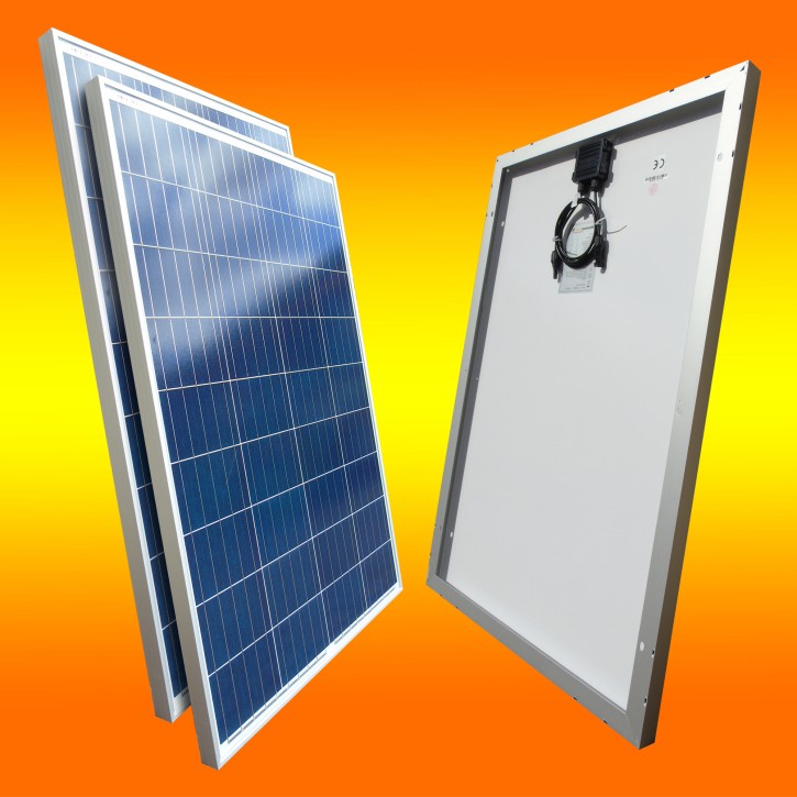 50 Stück Solarmodule 100Watt Polikristallin 12V Solarpanel
