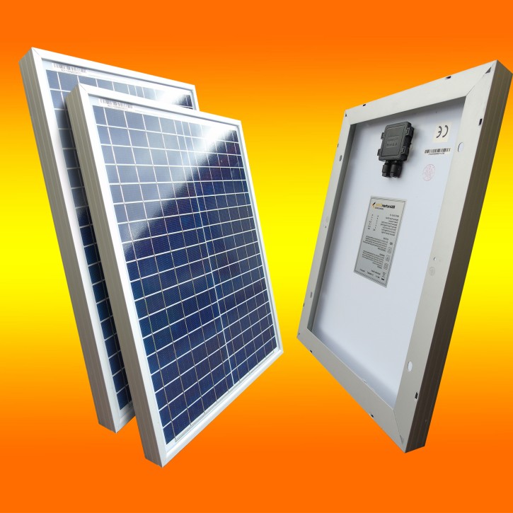 20 Watt Solarpanel 12V extra schmal - Teich-Filter