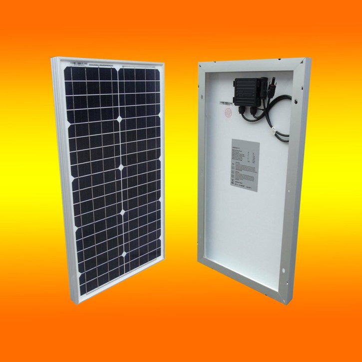 1 Stück Solarmodul 30Watt 12V Monokristallin Solarpanel 19%