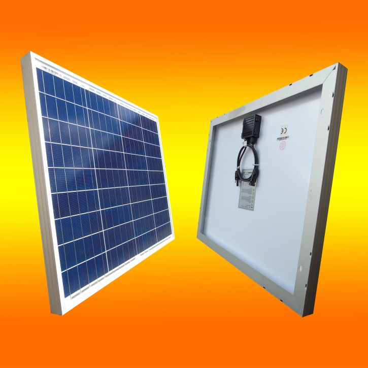 1 x Solarmodul 50Watt (0% MwSt.*) 12V Polikristallin Solarpanel