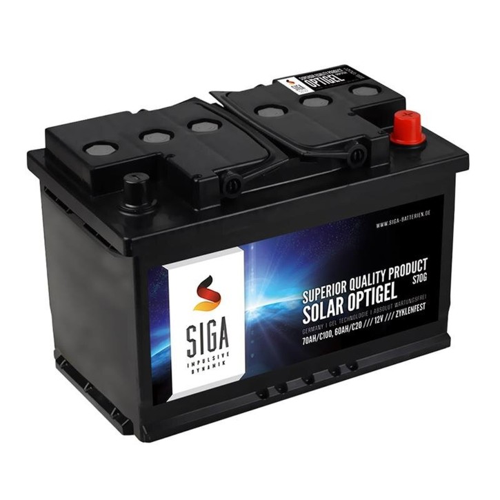 70Ah OPTIGEL Batterie 12V SIGA Solar