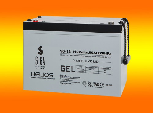 Blei Gel Batterie 12V 90Ah Helios Solar Batterie