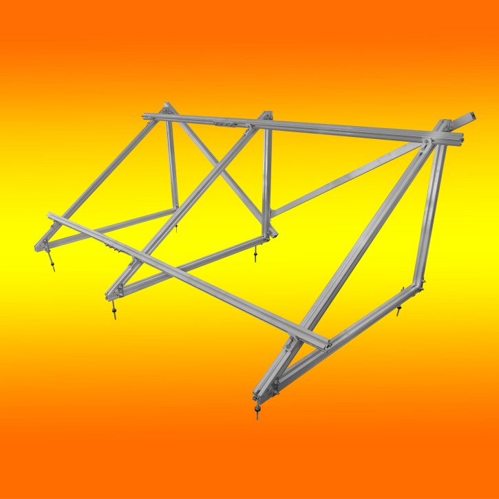Aufständerungssystem 35° für Solarmodule – Hochkant – Set für 2 Module (0% MwSt.*)