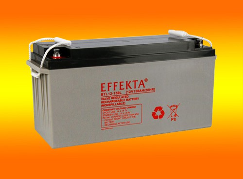 Effekta BTL 12-150 12Volt 150Amper AGM Blei Akku für Solar Notstrom Caravan