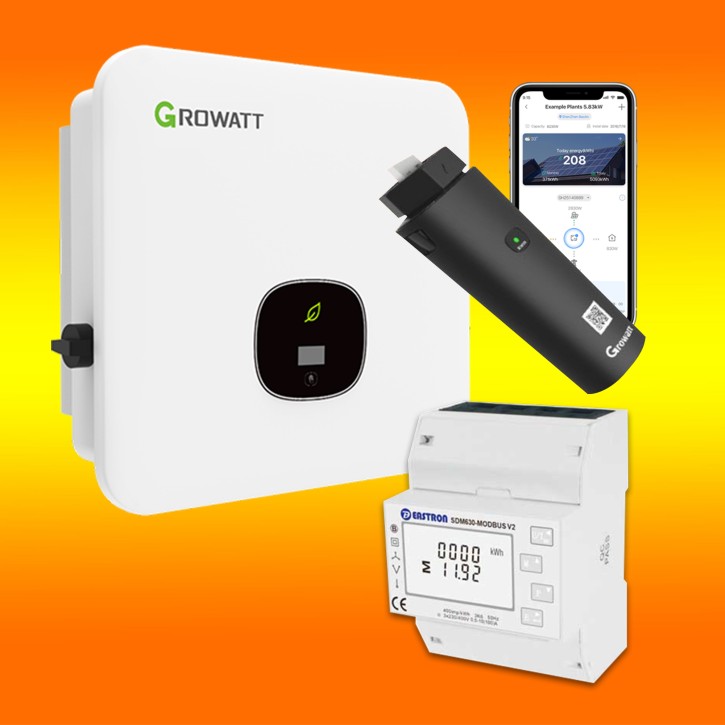 Growatt MOD 6KTL3-XH (BP) (0% MwSt.*) 6kW Hybridwechselrichter inkl. 3 Phasen Sensor