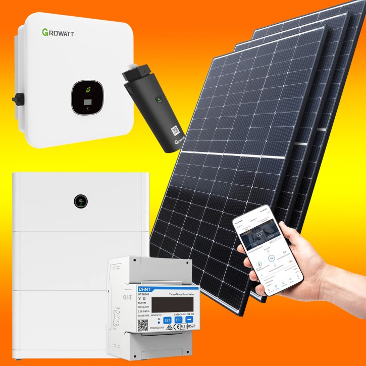 6kW PV Solaranlage Komplettsystem mit Speicher (0% MwSt.*)