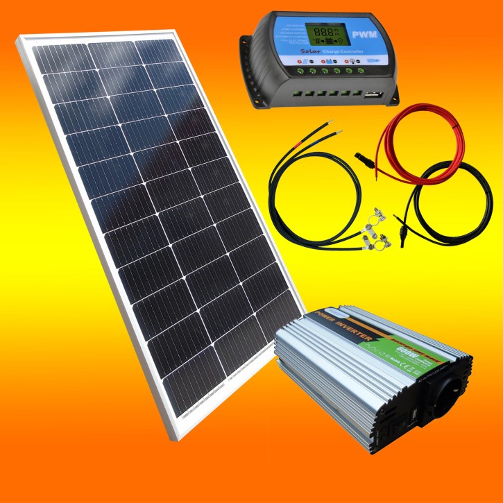 100W Inselanlage Set mit 600W Spannungswandler 0%