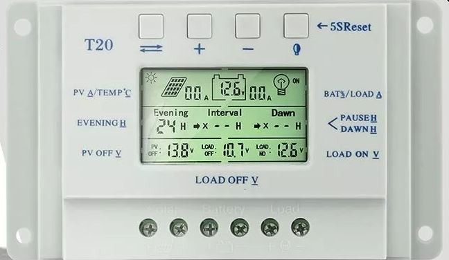 20A MPPT LCD Solar Laderegler (0% MwSt.*) Photovoltaik 12V / 24V