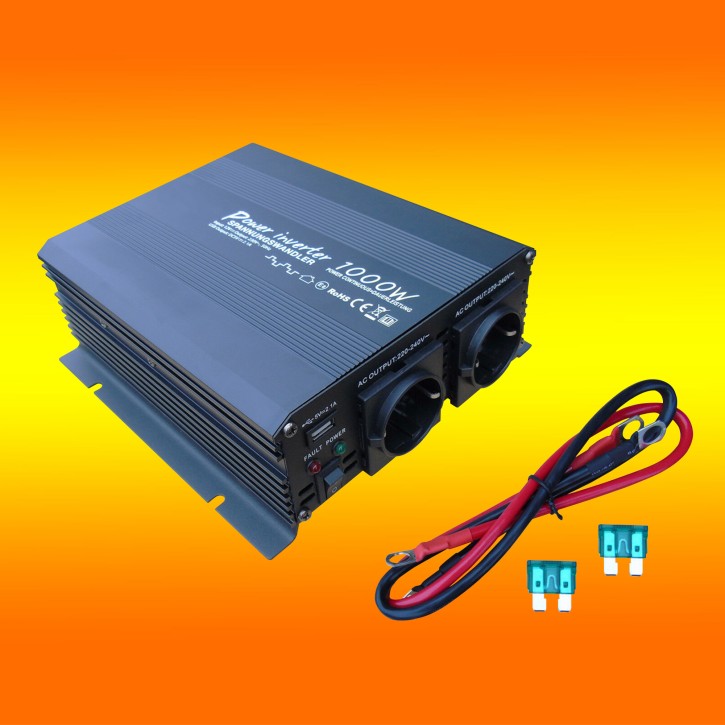 Spannungswandler Inverter Solartronics (0% MwSt.*) 24V modifizierter Sinus 1000W / 2000Watt