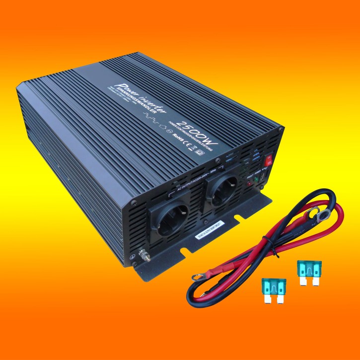 Spannungswandler Inverter Solartronics (0% MwSt.*) 24V modifizierter Sinus 2500W / 5000Watt