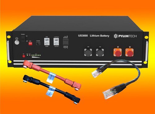 B- Ware/ PYLONTECH US3000C LiFePO4 48V 3,5 kWh Lithium Speicher Batterie