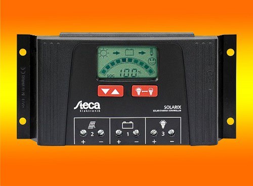 B- Ware (0% MwSt.*) Solarladeregler Steca Solarix 4040 12/24V mit LCD Display und USB Buchse