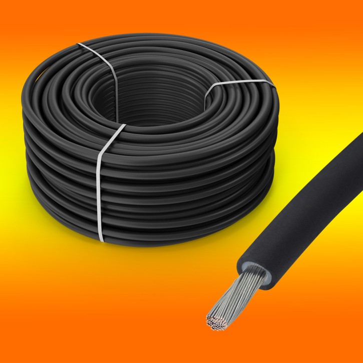 10m Solarkabel schwarz 4mm² Meterware