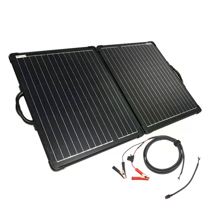 Solarkoffer 120Watt Faltbares Premium-Solarmodul für mobile Stromversorgung