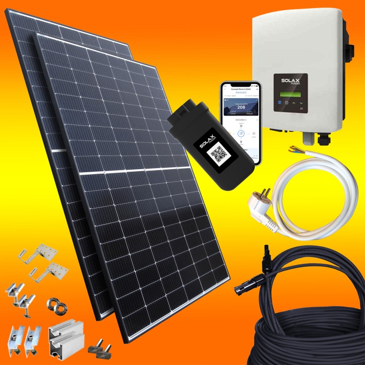 1800Watt Solaranlage (0% MwSt.*) Solax inkl. Pfannendachmontage