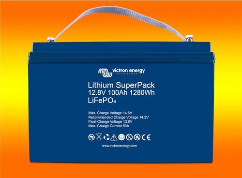 Lithium Batterie 12,8V 100Ah Victron LiFePo4 SuperPack mit BMS (0% MwSt.*)