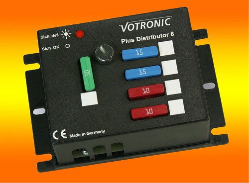 Votronic Plus Distributor 8 - 12V/24V - Verteiler für 6 abgesicherte Ausgänge