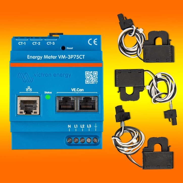 B- Ware Victron VM-3P75CT Energy Meter 3-phasiger Stromzähler 75A/phase