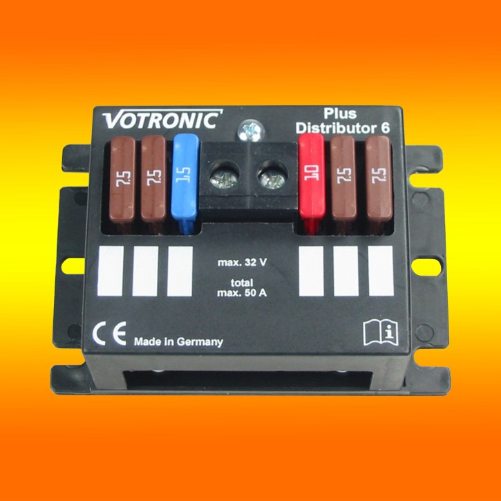Votronic Plus Distributor 6 - 12V/24V - Verteiler für 6 abgesicherte Ausgänge