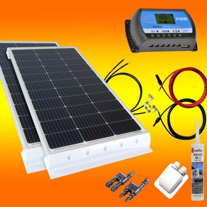 200 Watt Wohnmobil Solaranlage 12 Volt Set