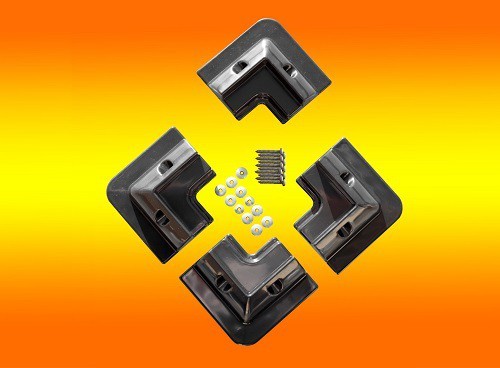 B- Ware / Solarmodul Halterung 4 x Eckprofil schwarz