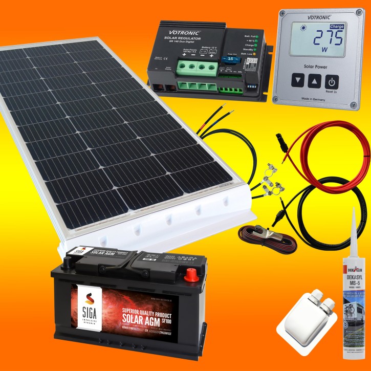 Wohnmobile 130Wp 260Wp 390Wp 520Wp 12V Komplettset Solaranlage mit