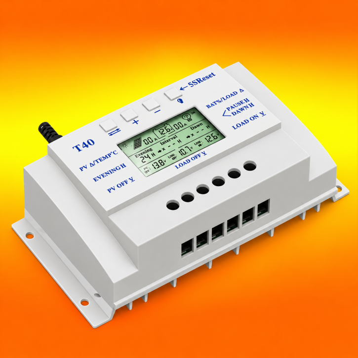 40A LCD Solar Laderegler (0% MwSt.*) Photovoltaik 12V / 24V