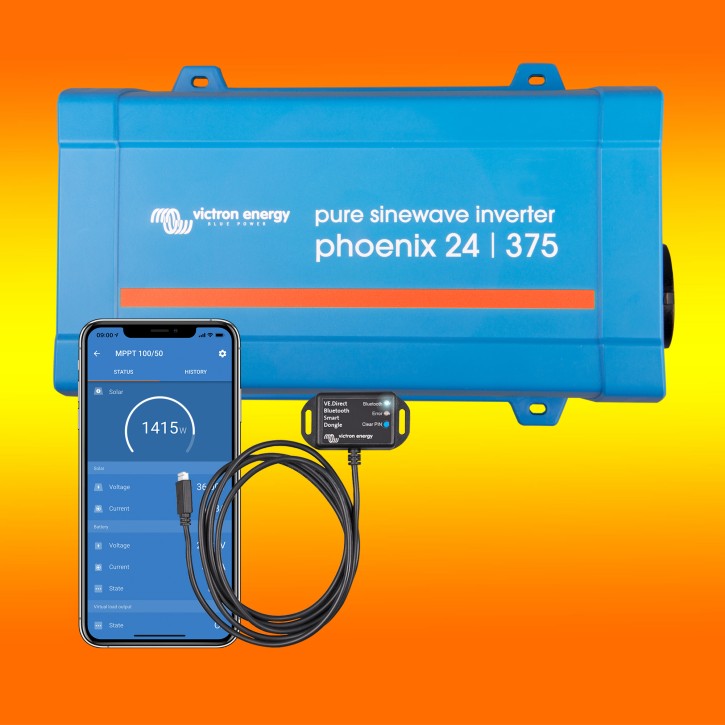 Victron Inverter 24V/375 Phoenix Spannungswandler mit Bluetooth Adapter