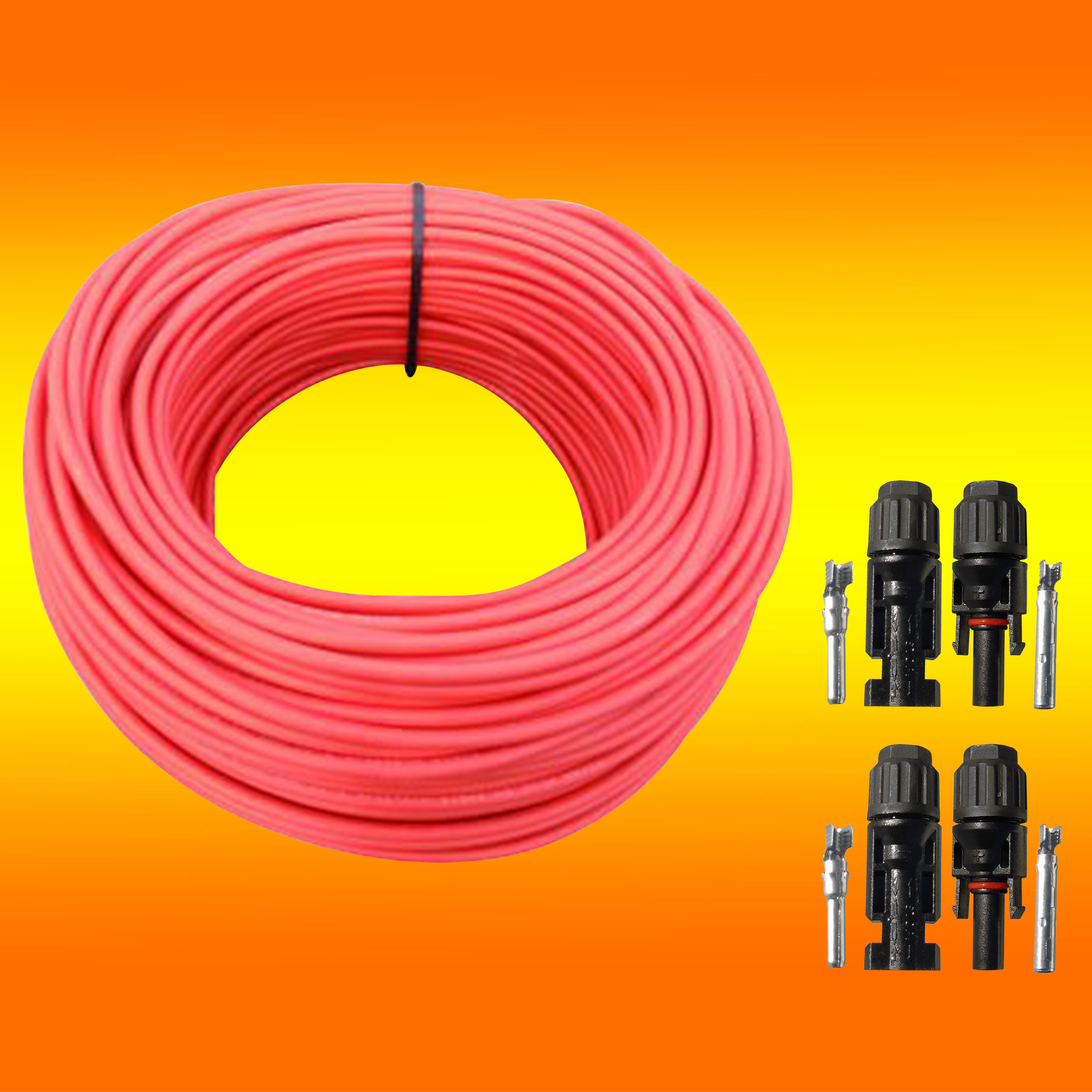40m Solarkabel 6mm In Rot 2 Paar MC 4 Stecker F r PV Solar 40m-solarkabel-6mm-in-rot-2-paar-mc-4-stecker-f-r-pv-solar
