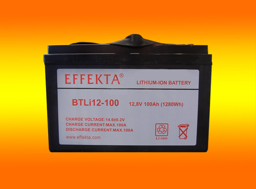 Effekta 100Ah Lithium (0% MwSt.*) LiFePO4 12V Batterie mit  BMS-EFBBTLI12_100-0%