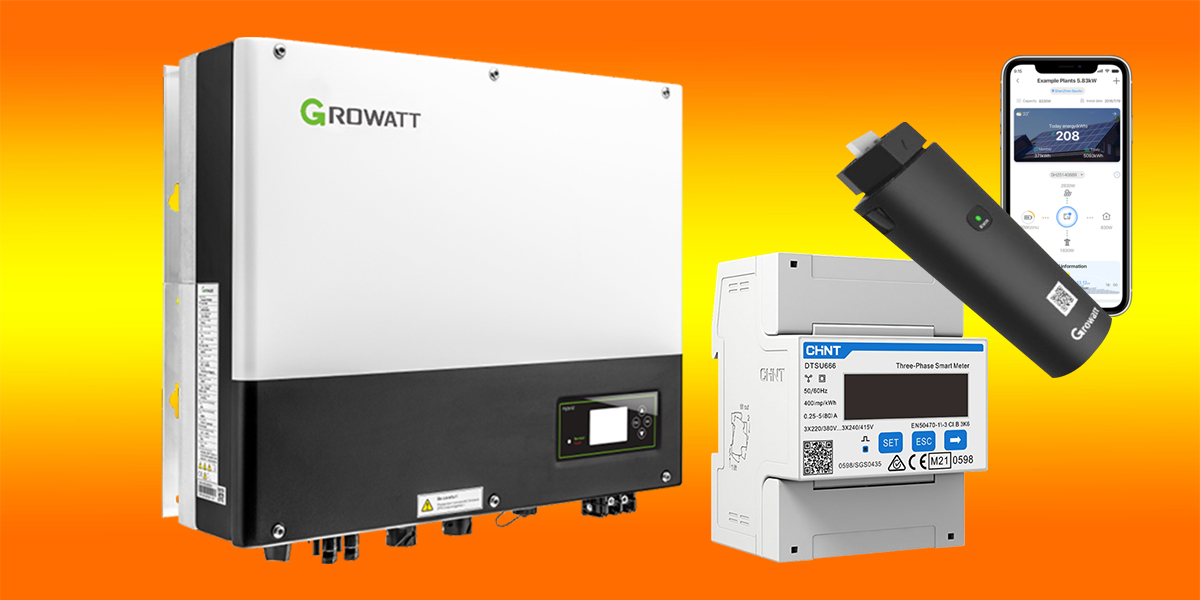 Growatt Netz Batterie Hybrid Wechselrichter  SPH-Serie 3000Watt bis 6000Watt 1.Phasig / 2 MPPT