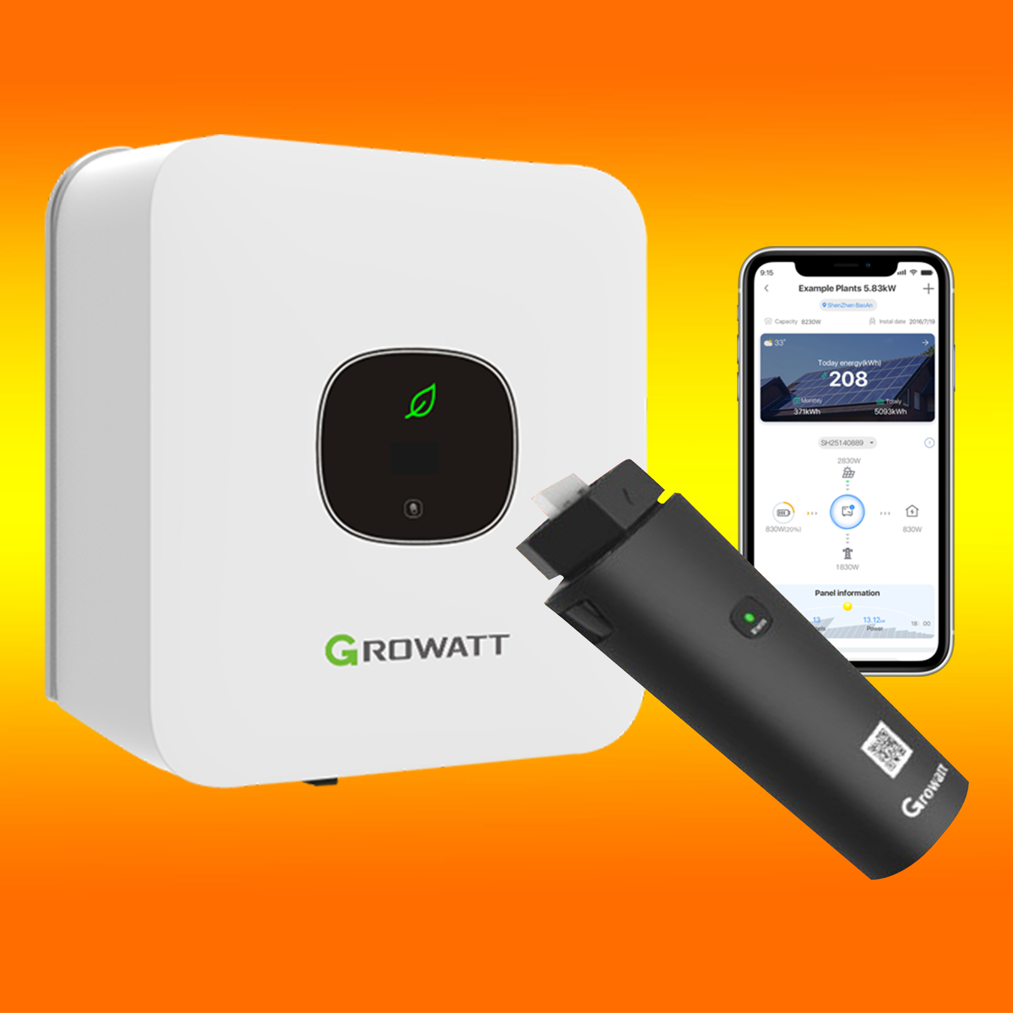 Growatt Wechselrichter MIC 600TL-X mit WiFi und 19% MwSt