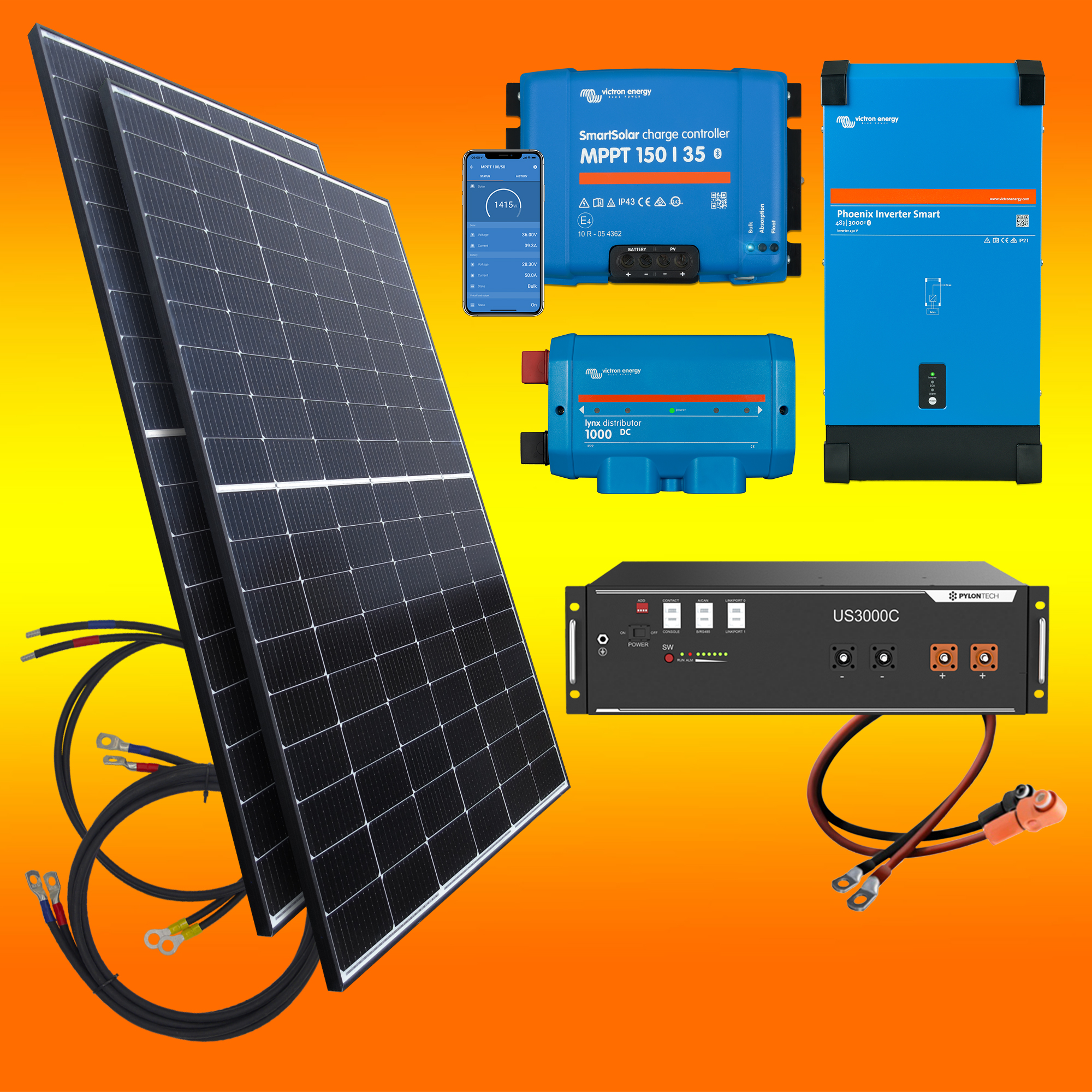Elektronik :: Knaller: 10,125 kW Photovoltaik Komplettanlage-Set