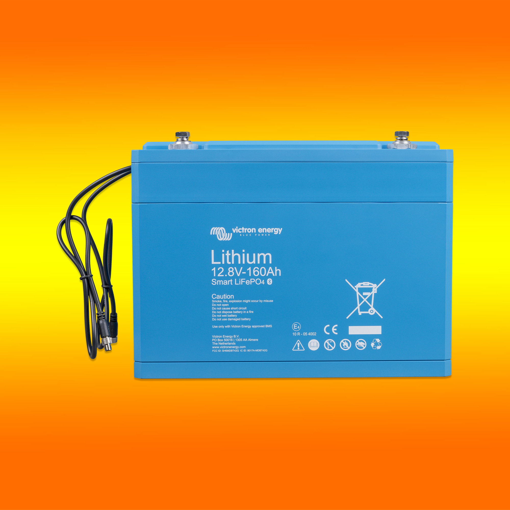 Victron Energy 12,8V/160Ah (0% MwSt.*) LiFePO4 12V Smart Batterie -VIBLIFE12V160-0%