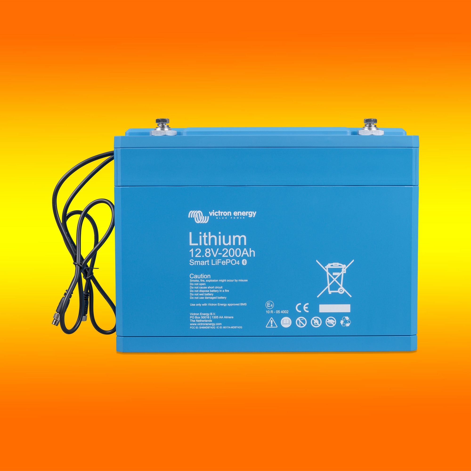 Victron Energy 12,8V/200Ah (0% MwSt.*) - Smart LiFePO4 12V Lithium Batterie -VIBLIFE12V200-0%