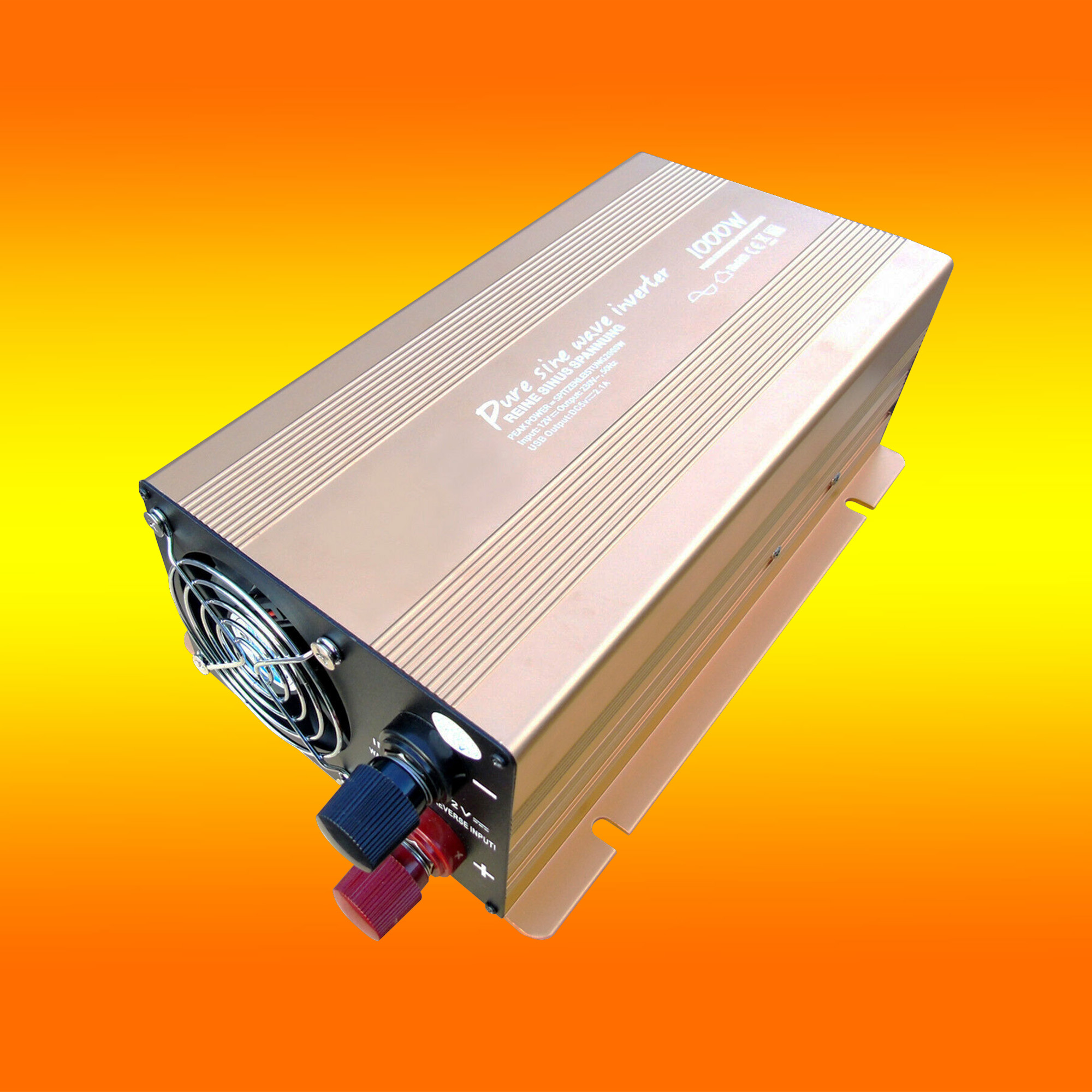 1000W Reiner Sinus Wechselrichter 12V 230V Spannungswandler Inverter (0%  MwSt.*)